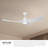Baylor 60-in White dimmable LED Ceiling Fan