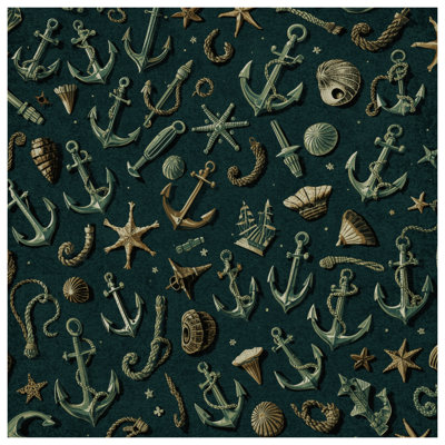Édredon Nautical Anchors Shells