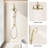 Dual Shower With Handheld - 8" Rainfall In Brushed Gold & Slide Bar-121320299