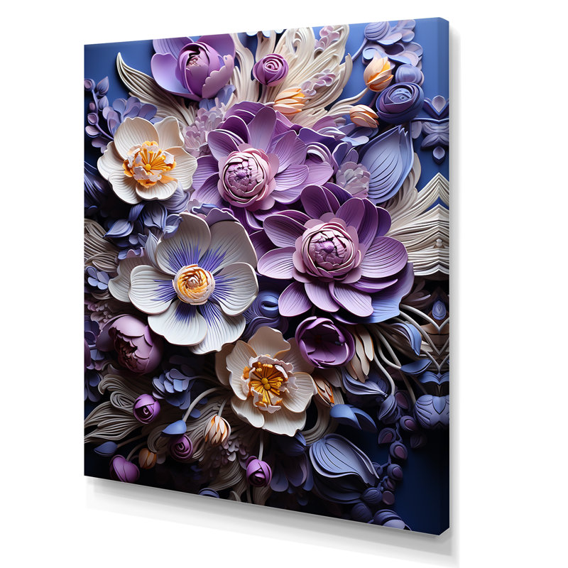 Enchanted Visions - Orchids, impression d'art mural, Toile tendue, H 44 po x l 34 po x P 1,5 po