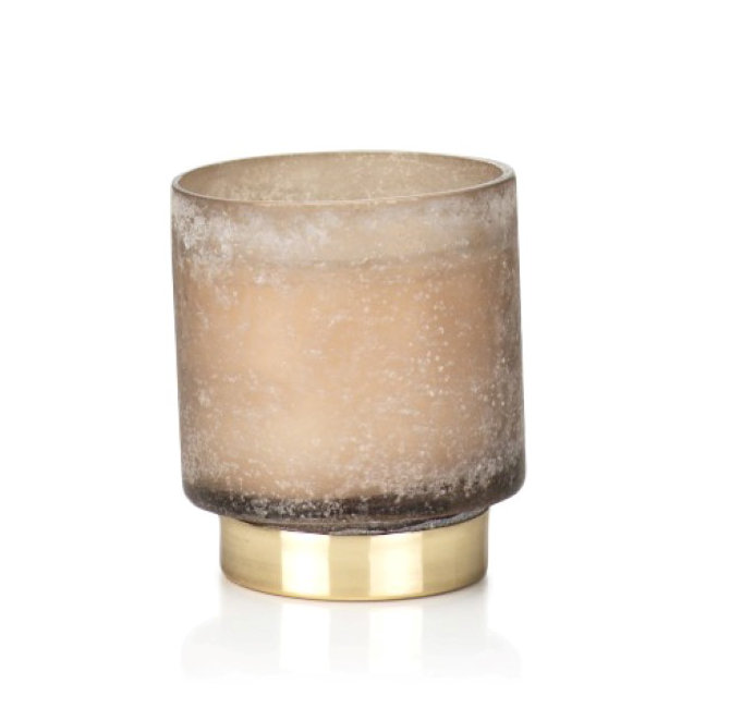 Bougie à pot de fleurs en tabac Honaker, Petit, Taupe