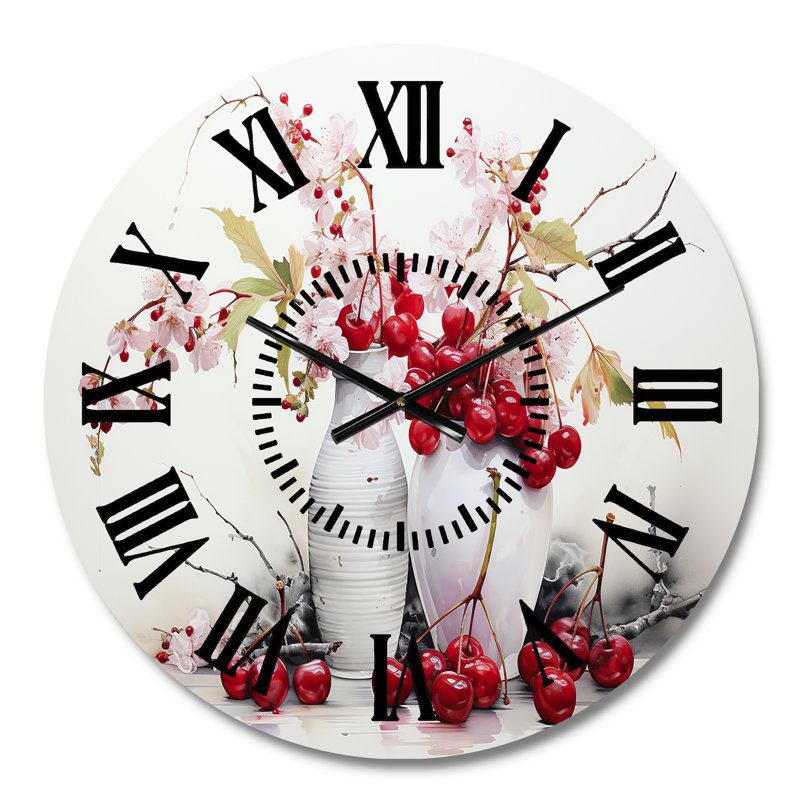 Horloge murale Cherry Simplicity, Médium