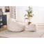 Fauteuil à billes en chenille avec repose-pieds-908146343
