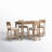 Entwistle 4 - Person Four Leg Base Dining Set-84467344
