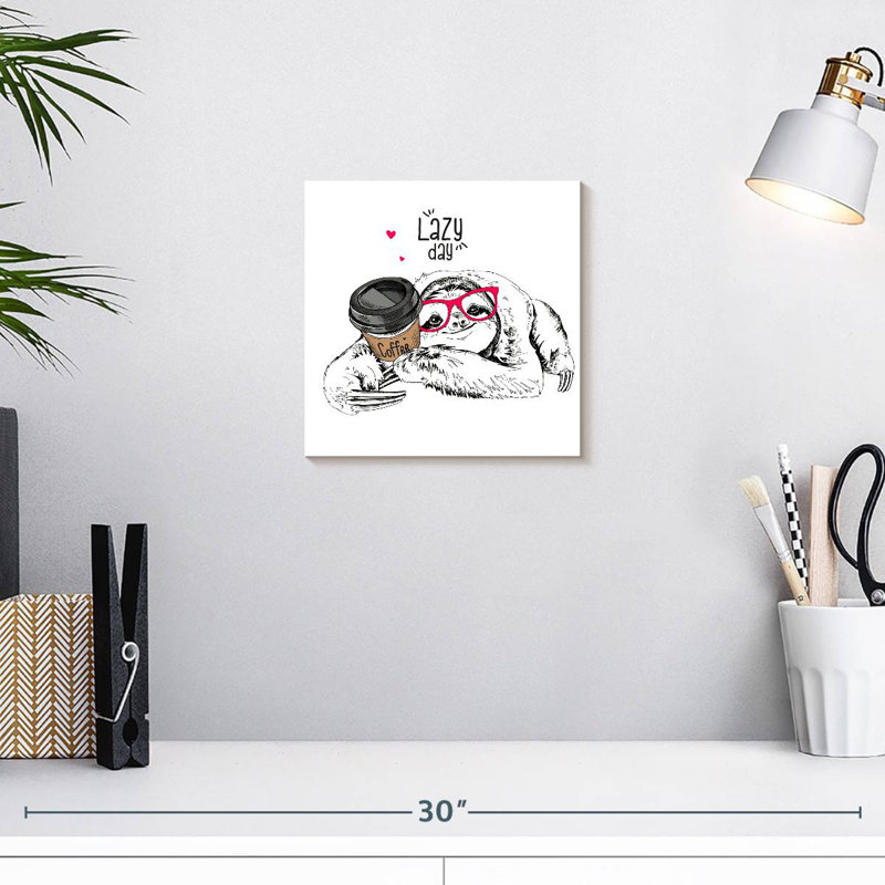 Brampt Sloth Lazy Day, 10" H x 10" W