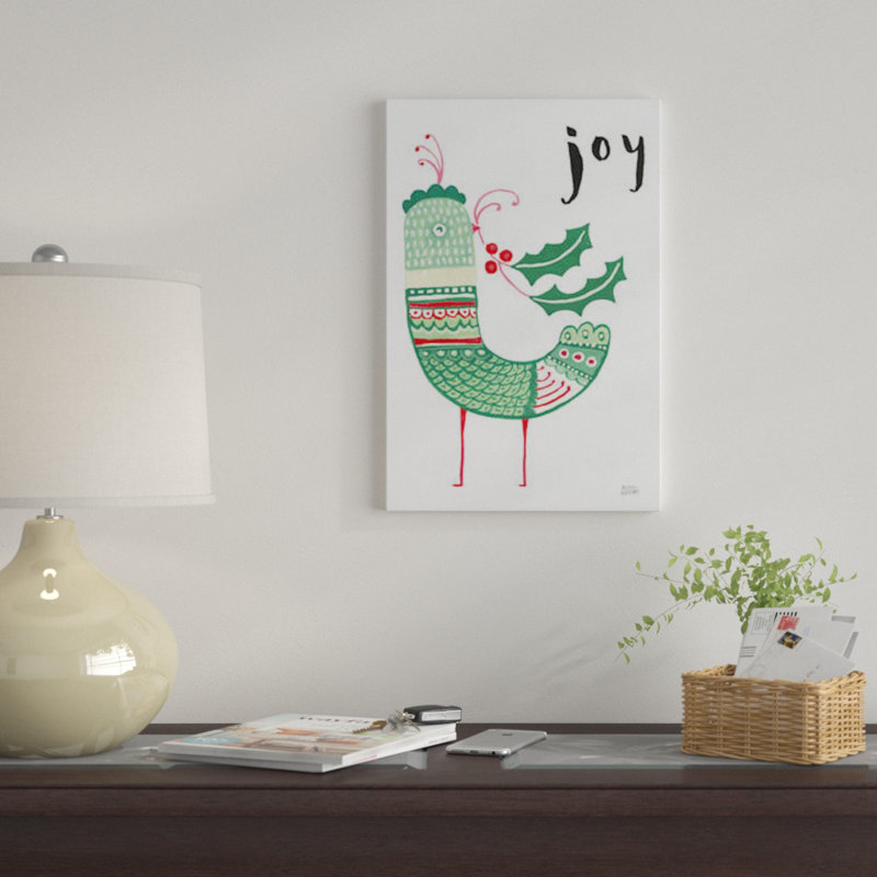 « christmas tweets ii » par melissa averinos, impression sur toile, H 18 po x l 12 po x P 1,5 po, Toile tendue, Pas de tapis