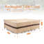 Housse pour table d'extérieur rectangulaire de qualité supérieure imperméable 86 po (L) x 47 po (H) x 31 po (H), tissu teint dans la masse, garantie 3 ans-1252190797-1252190792