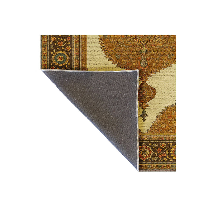 Tapis beige tissé traditionnel Mosso, 3'3" x 4'11"