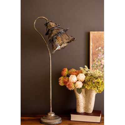  Sculptural Flower Table Lamp for Farmhouse and Cottage Decor-36"H