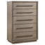 Prescott Taupe Oak 5-drawer Bedroom Chest
