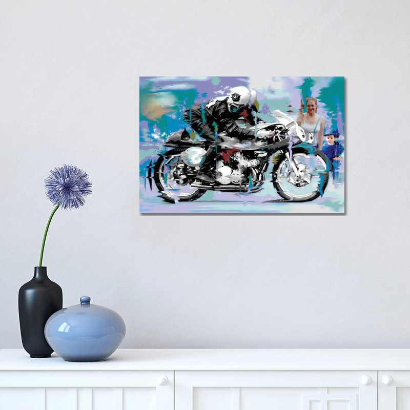 Speed by D13EGO - Painting on Canvas, Wrapped Canvas, 30.48 cm H x 45.72 cm W