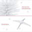 Arbre de Noël artificiel 6 pi avec arbre de Noël 6 pi avec 390 branches réalistes et support en plastique-1420584832