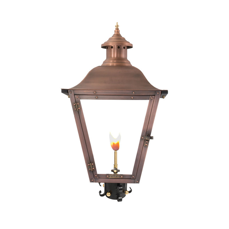 Earlimart Gas Powered Empire Lantern, 27" H x 14" W x 16" D