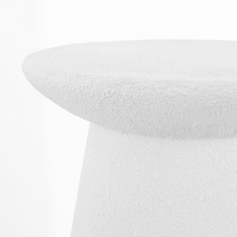 Kenzye End Table, White Frosted