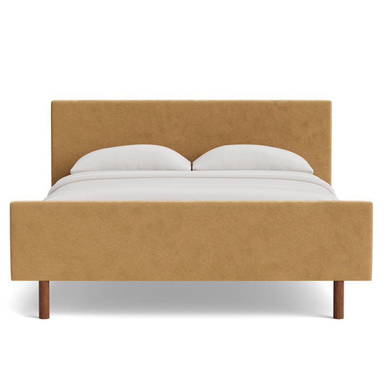 Skinny Fat Bed, Full / Double, Performance Velvet - Nutmeg