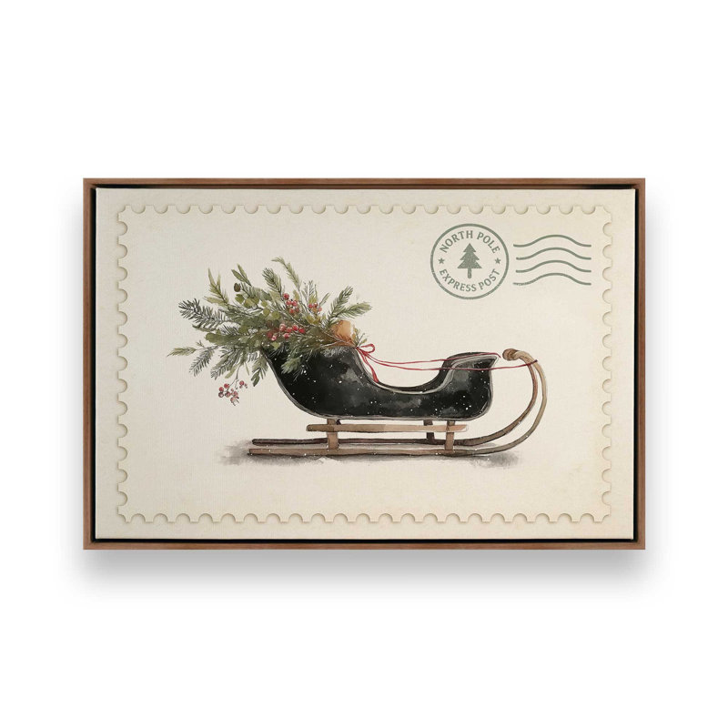 Impression sur toile Northiant Sleigh, Noyer, H 24,75 po x l 36,75 po