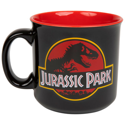 Tasse de camping en céramique 20 oz avec logo Jurassic Park