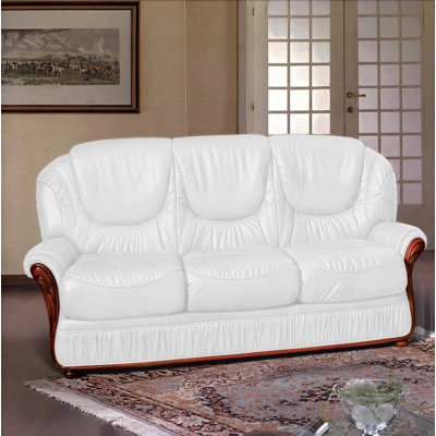 Kinzer Faux Leather Sofa