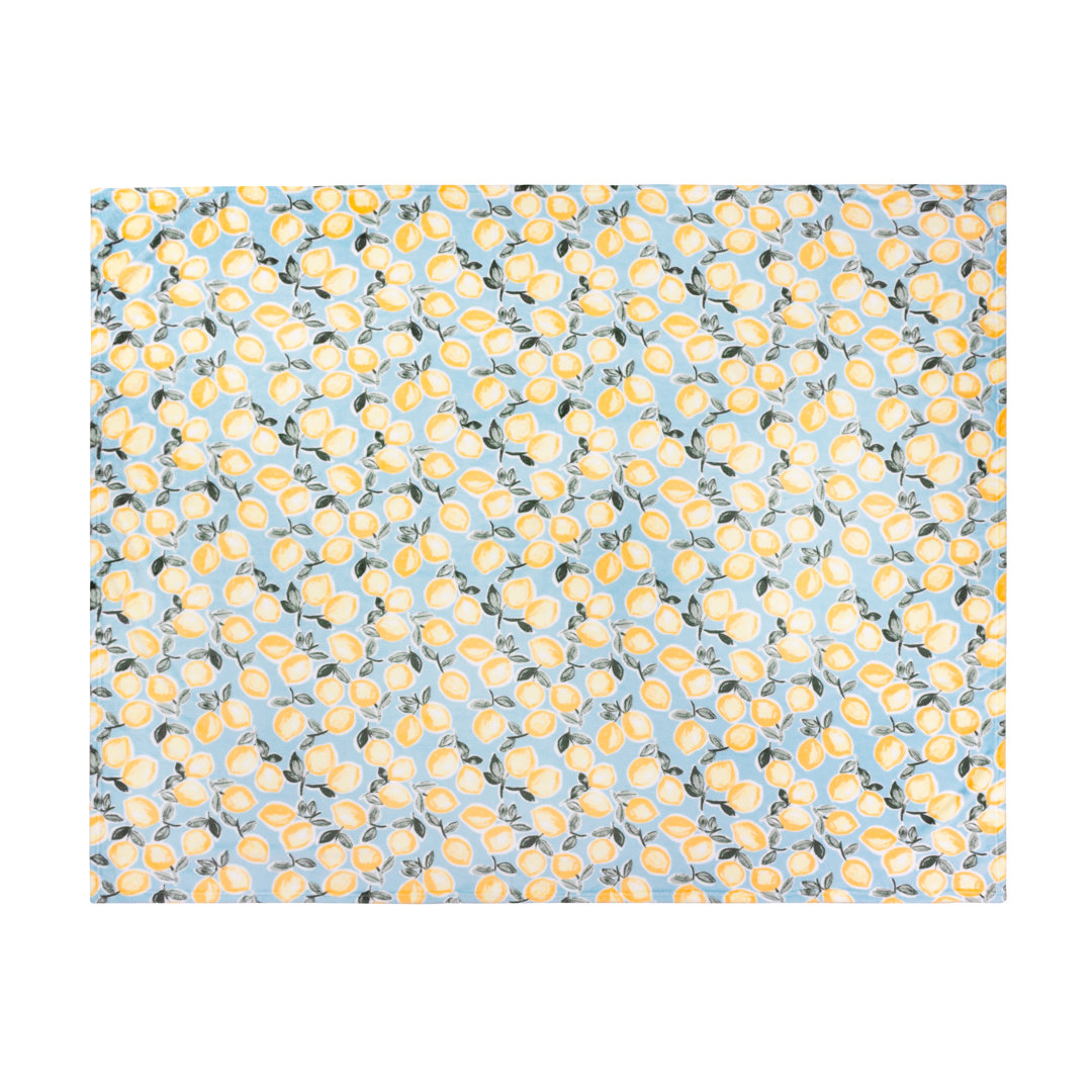 Lemons Fleece Throw