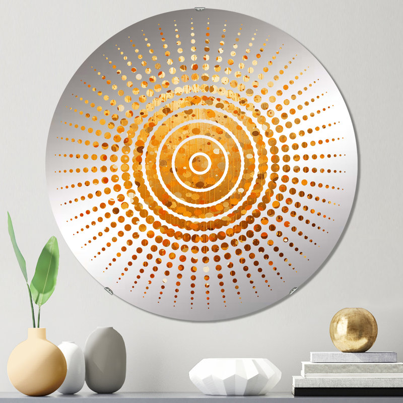 Chiniqua - Sun Circles Wall Mirror, 23.6" x 23.6"