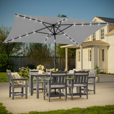 Rydder 72'' Lighted Tilt Market Umbrella