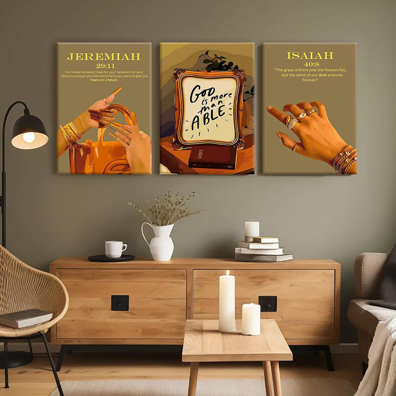 3 Piece Wrapped Canvas Print