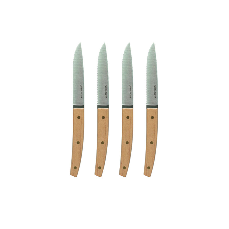 Ensemble de couteaux à steak 4 pièces en acier inoxydable (18/10) Costa Nova