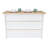 Meesam Crete Kitchen Island Pearl, White/Light Pine