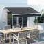 Auvent de terrasse rétractable en polyester Outsunny-98552288-98552289