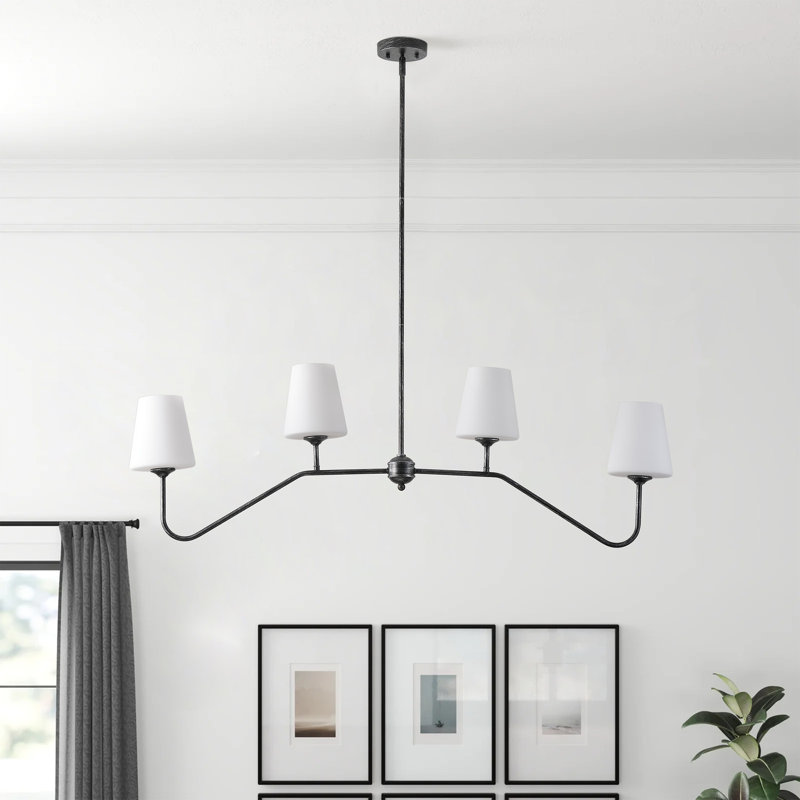 Luminaire suspendu en fer 4 lumières