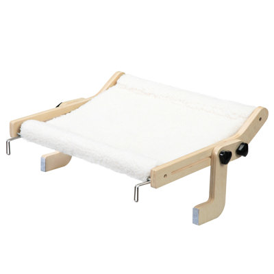 Soft Cat Window Seat, Wood Frame, No Suction Cup, Easy Assembly, 20.02"l X 14.43"w 8.09"h, Up To 55 Lbs Weight Limit Indoor Perch For Window, Bedding, Material, Drilling, Adjustable Position, 8.09"h