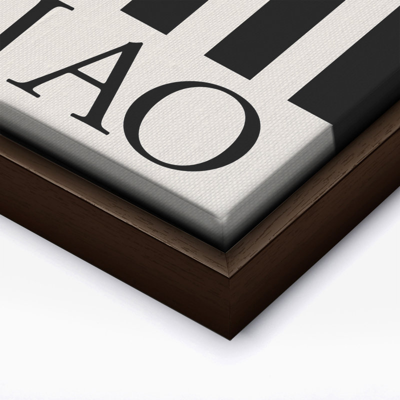 Bonjour n° 2, Canvas, 08"H x 10"W, Brown Framed