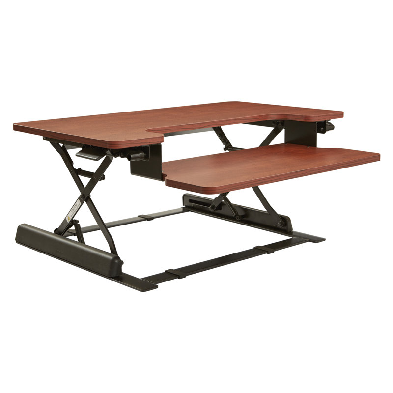 Blairview Adjustable Standing Desk Converter, Cherry