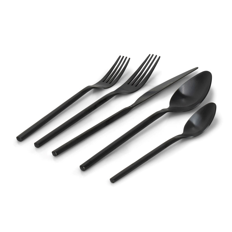 Ensemble de couverts Latitude Run® Kemi - Service pour 4, Noir