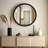 Wall Mounted Accent Wood Bead Mirror Home Decoration-484745555