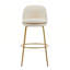 Tabouret de bar rembourré en métal-681448598