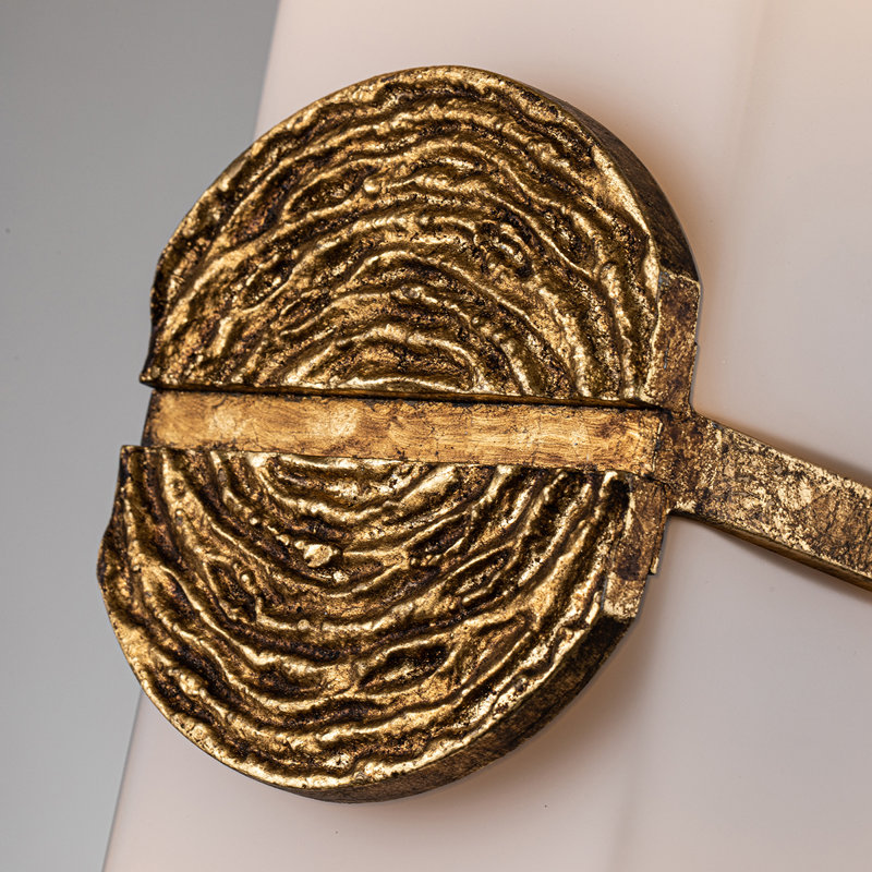 Elan Flush Mounted Sconce, Gold Leaf