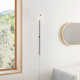 Arrington Single Light Glass Steel Dimmable Plug-in Wallchiere