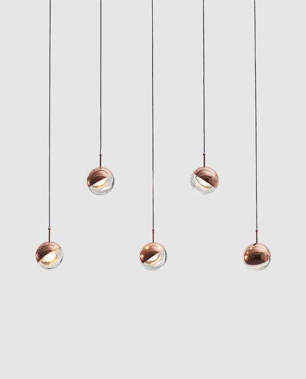 Dora 5 - Light Pendant, Copper