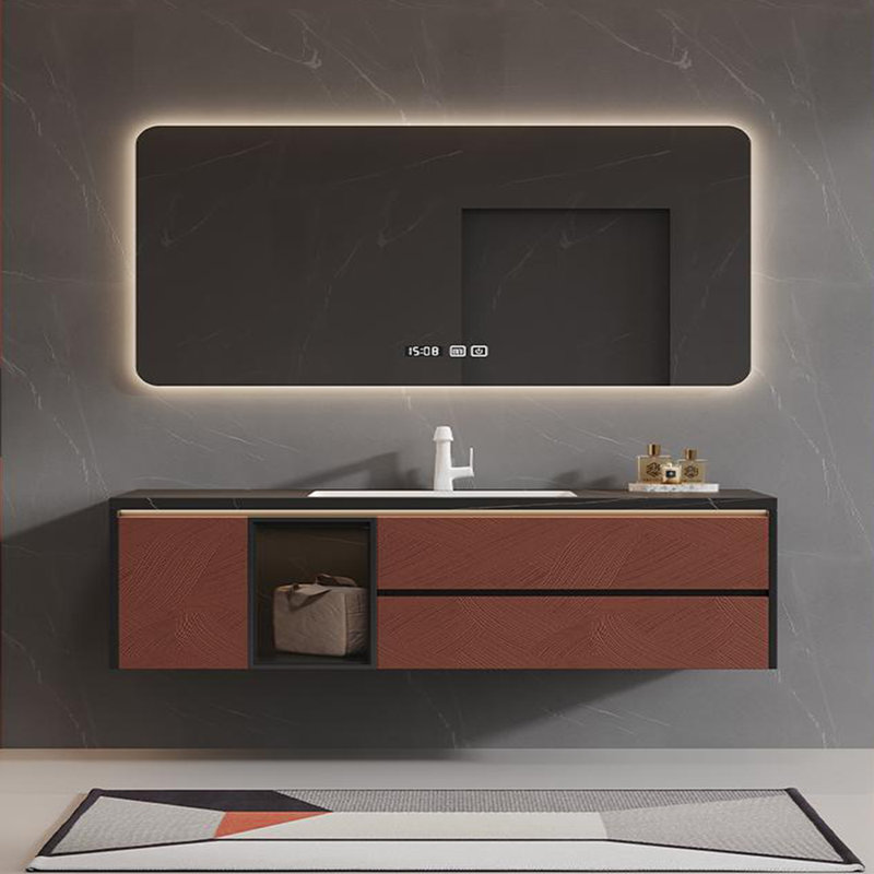 Chinese style light luxury bathroom cabinet, 67"