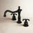 Kingston Brass French Country Two-Handle 3-Hole Deck Mount Widespread Bathroom Faucet with Brass Pop-Up Drain-31820167
