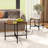 Round Coffee Table Set Of 2 21.5" & 25.5" Nesting Coffee Tables Circle End Table 
