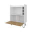 Bar avec porte rabattable et rangement pour bouteilles de vin