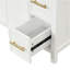 Meuble-lavabo 36 po avec comptoir, meuble-lavabo avec deux portes et trois tiroirs, bois, panneaux de fibres à densité moyenne, un paquet, blanc-1350059419