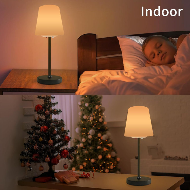 18'' Solar Powered Outdoor Table Lamp
