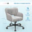 Fauteuil de coiffeuse pivotant à dossier arqué avec fonction d'inclinaison et accoudoirs-1063477585