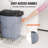 VEVOR Pull-Out Trash Can, 29L Single Bin Incluede, Under Mount Kitchen Waste Container With Slide, Handle And Door Mounting Kit