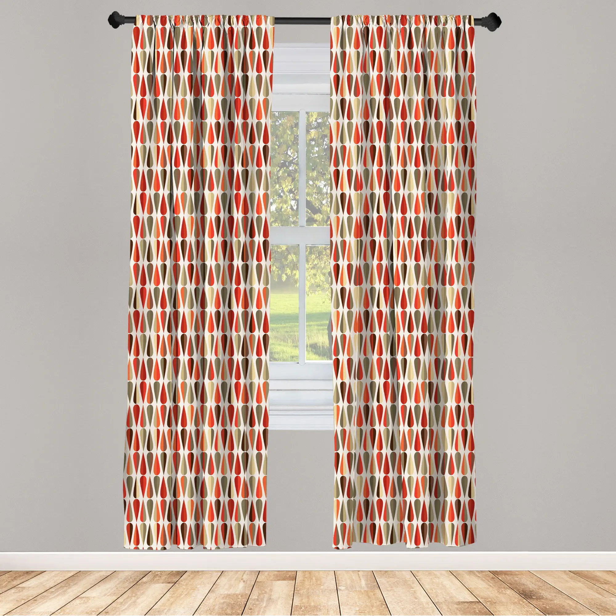 Semi-Sheer Rod Pocket Curtain Panels