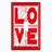 Red Love Block Hearts 1-Gang Toggle Light Switch