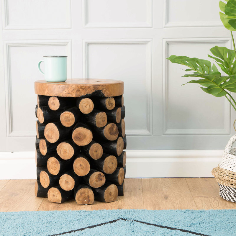 Iain Solid Wood Accent Stool